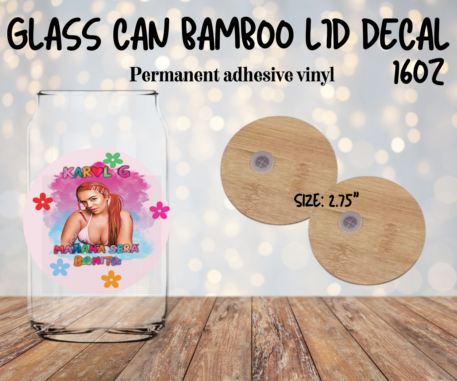 Bamboo Lid Decal 16oz