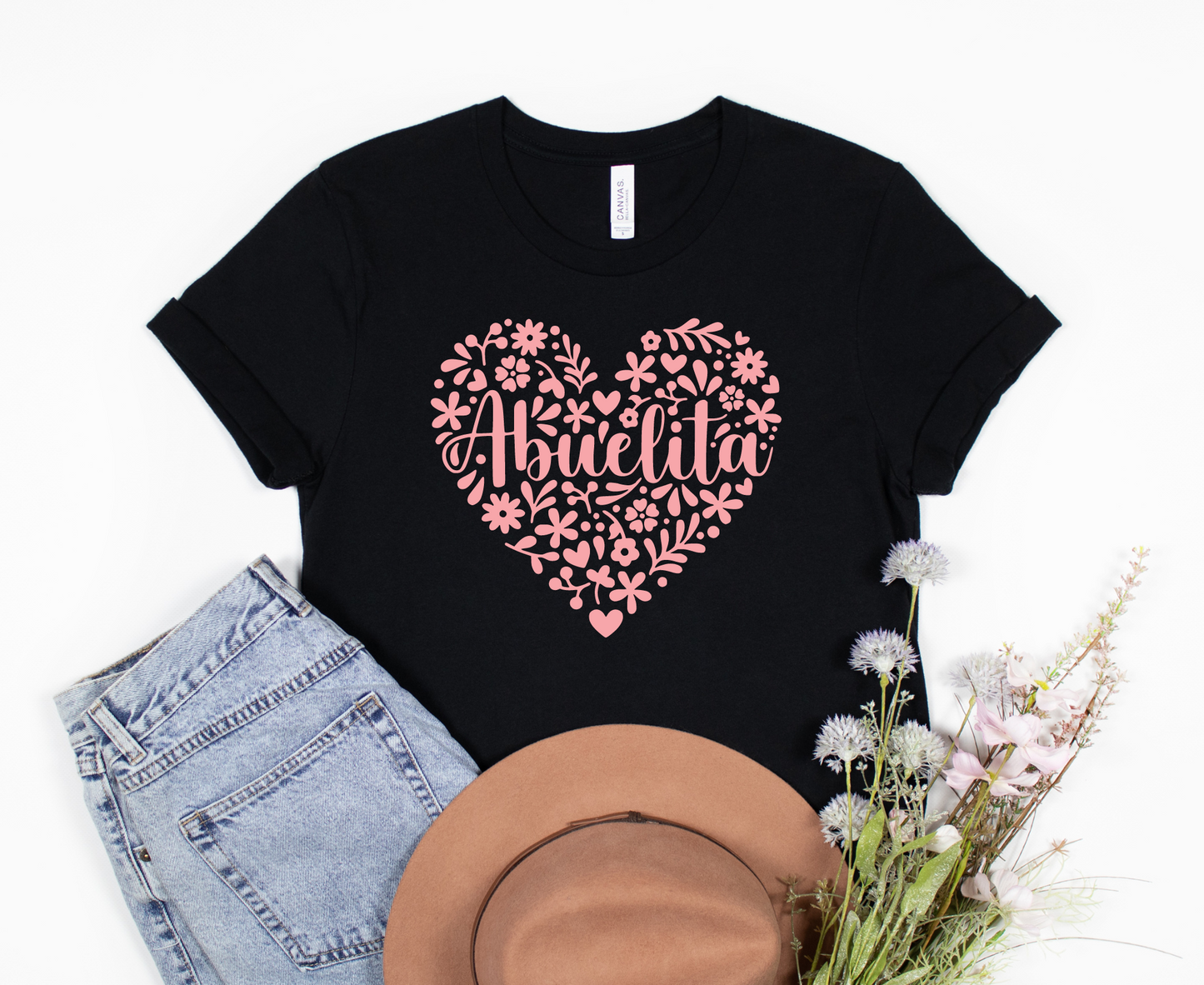 Abuelita Corazon (dusty rose ink)
