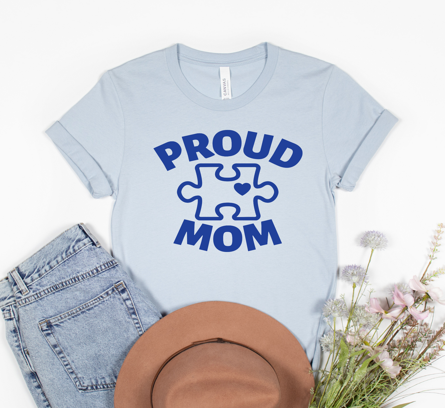 Proud Autism Mom (royal blue ink)