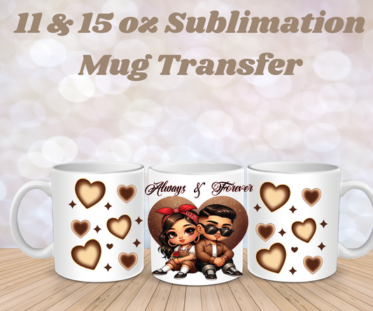 Always & Forever Chicano love Mug wrap