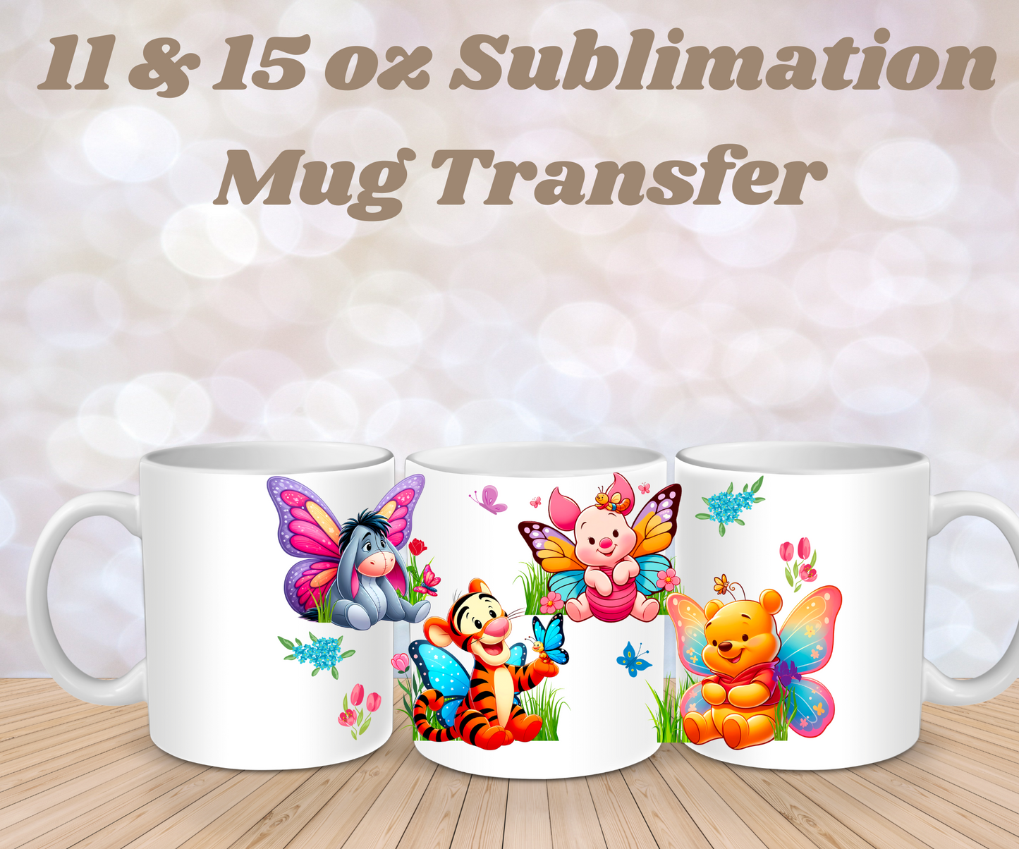 Spring honey bear Mug wrap