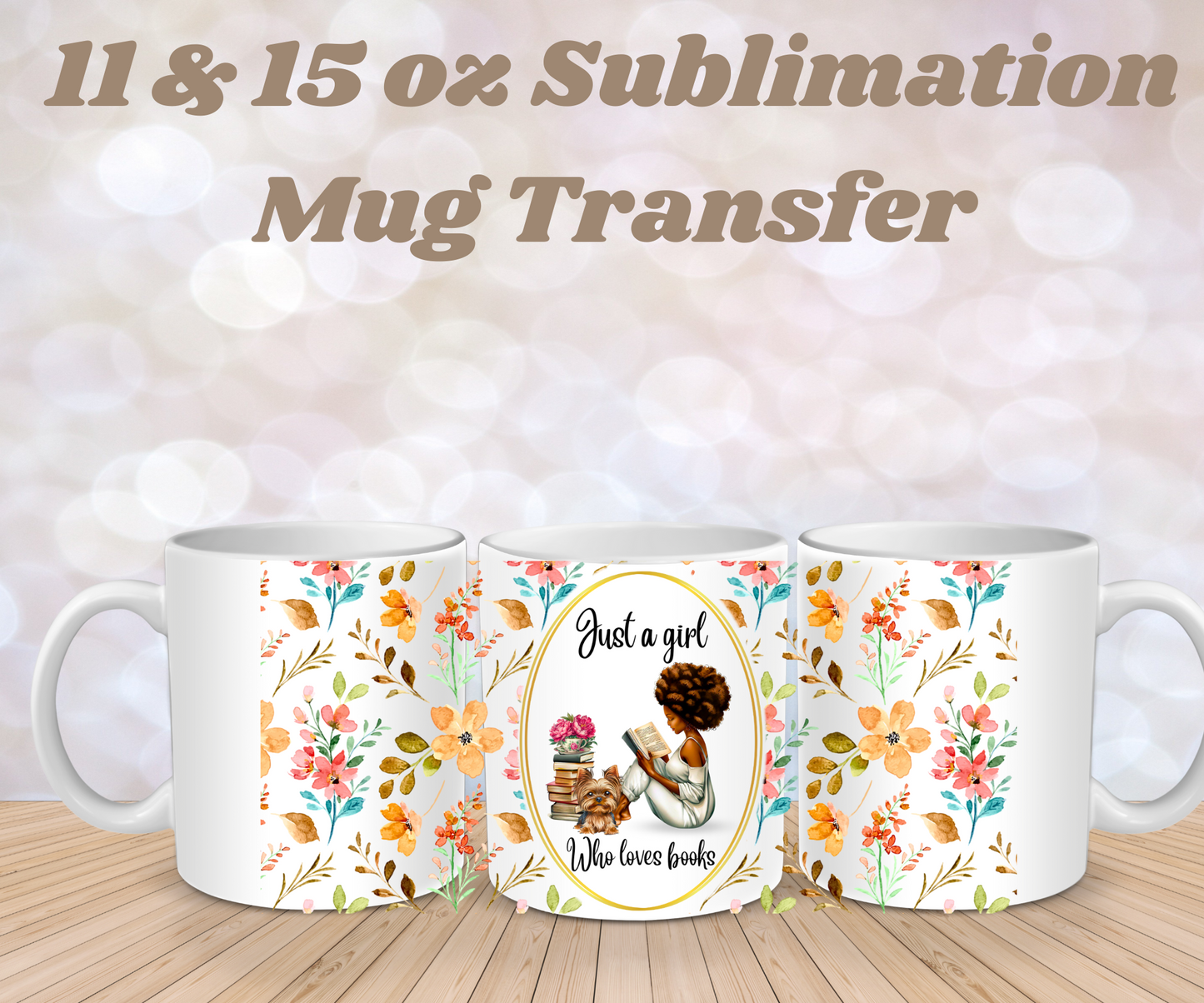 Just a girl who loves books Mug wrap