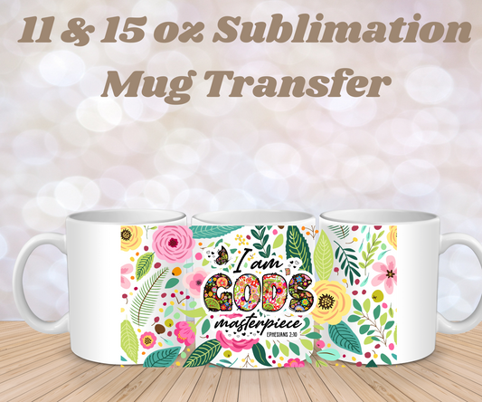 God's Masterpiece Mug wrap