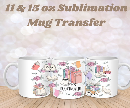 Booktrovert Mug wrap