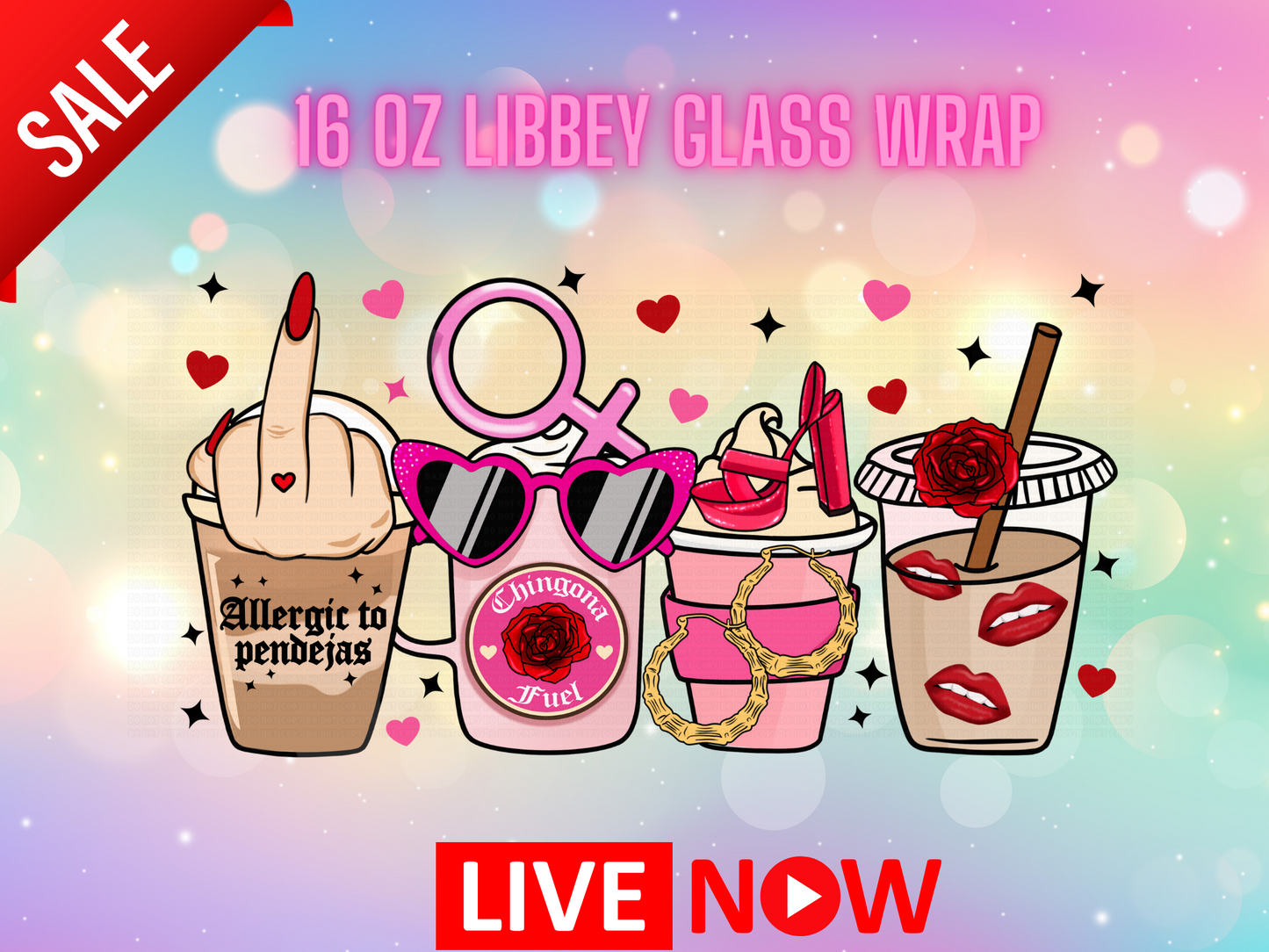 Allergic To Pendejas Libbey Wrap