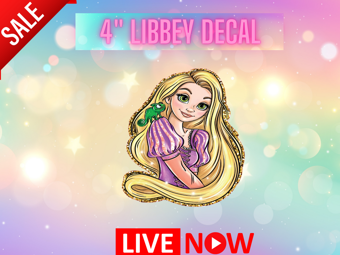 Long Hair Girl Libbey Decal