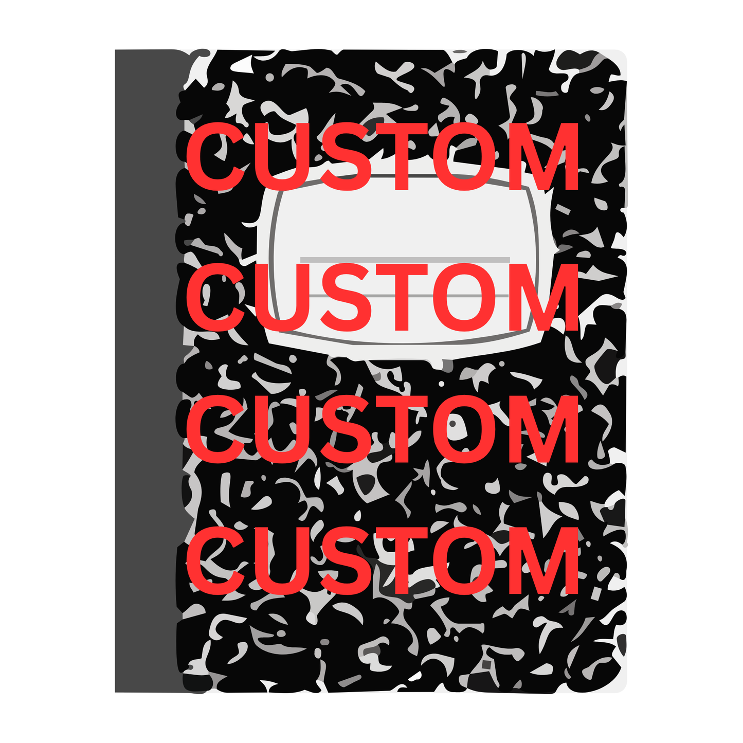 Custom Composition notebook cover (upload your design)