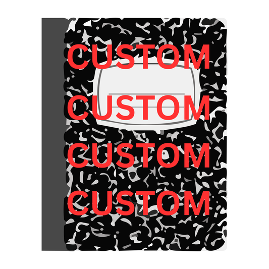 Custom Composition notebook cover (upload your design)