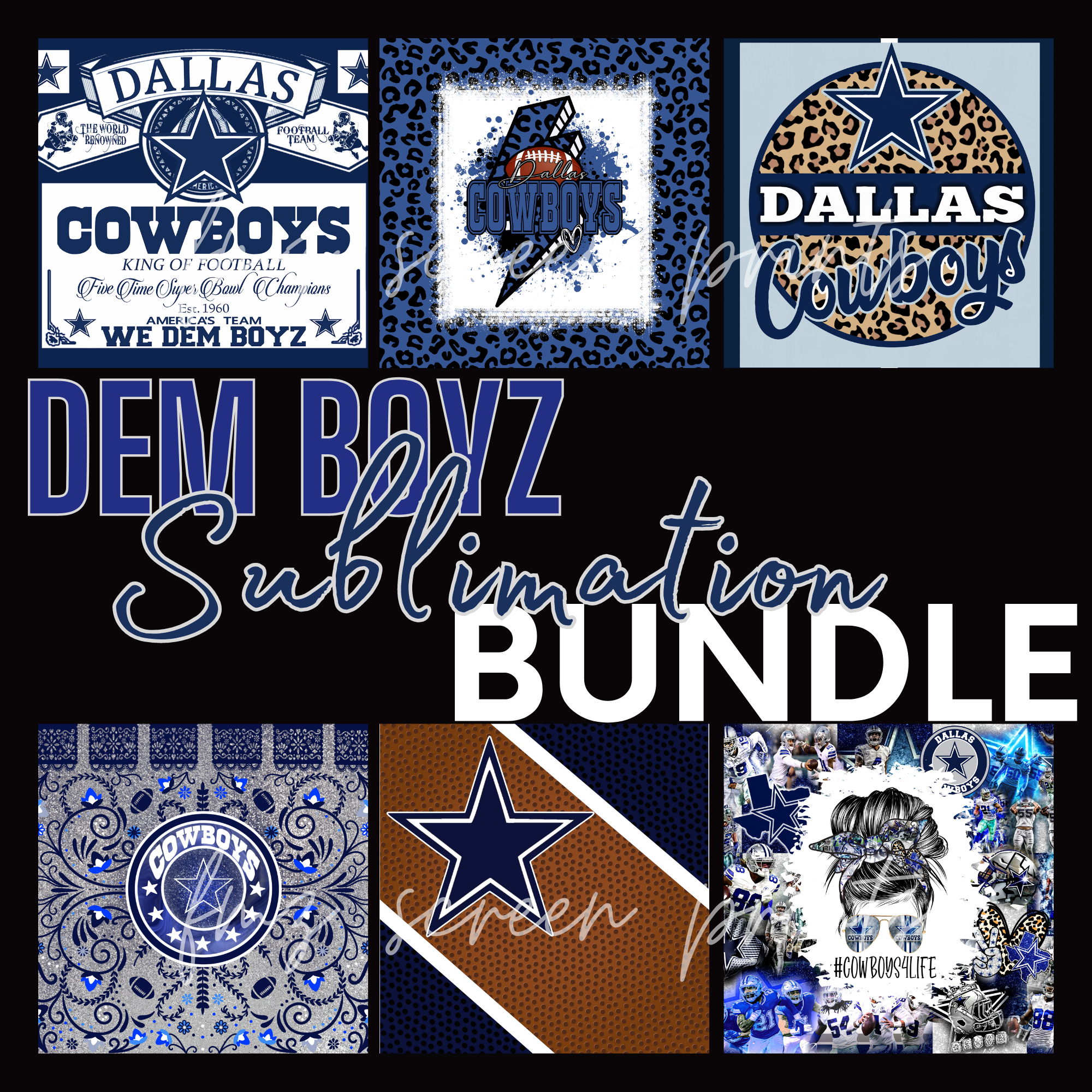 Digital Dallas Cowboys We Dem Boyz T-Shirt Design (This is the design you  see NOT A Tshirt For Sale)