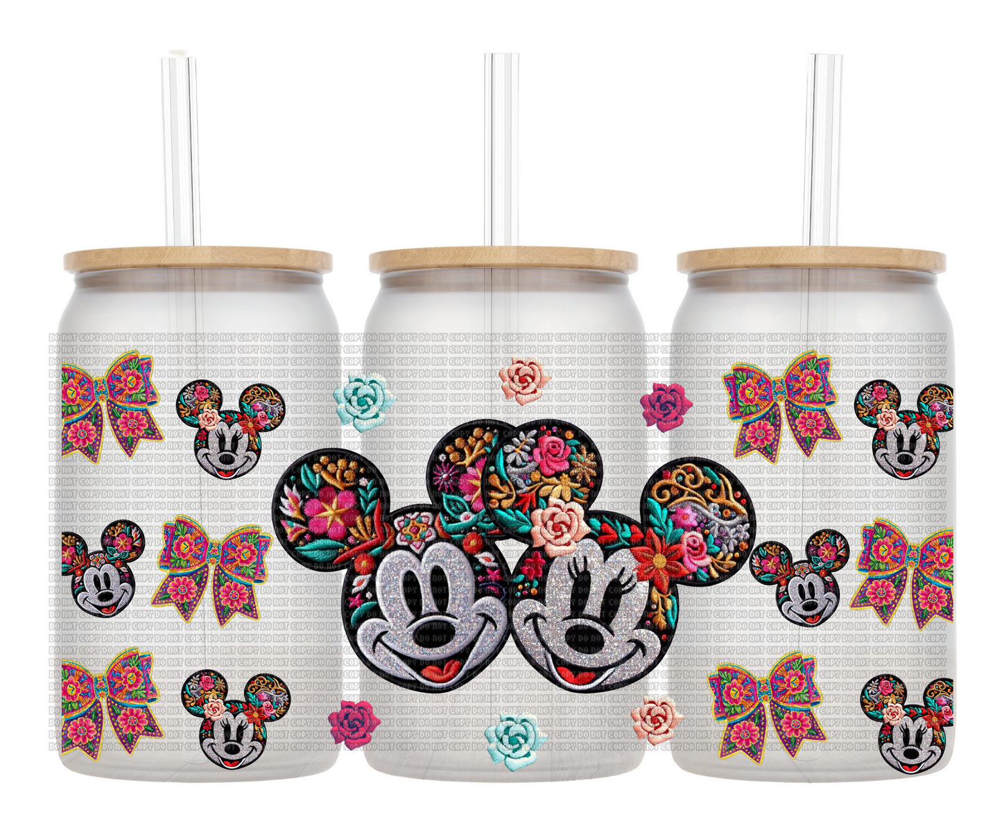 Faux embroidery mice UV DTF