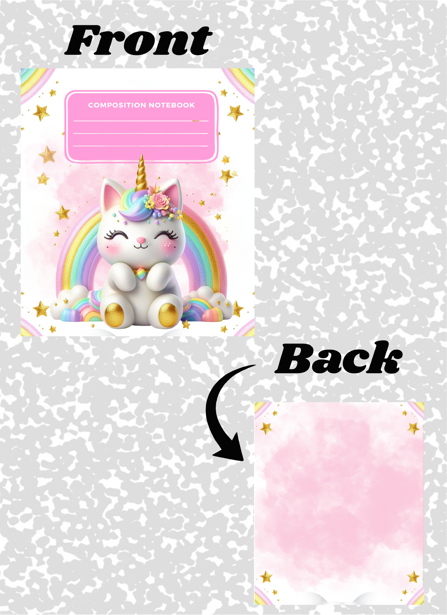 Cute Unicorn Notebook Cove