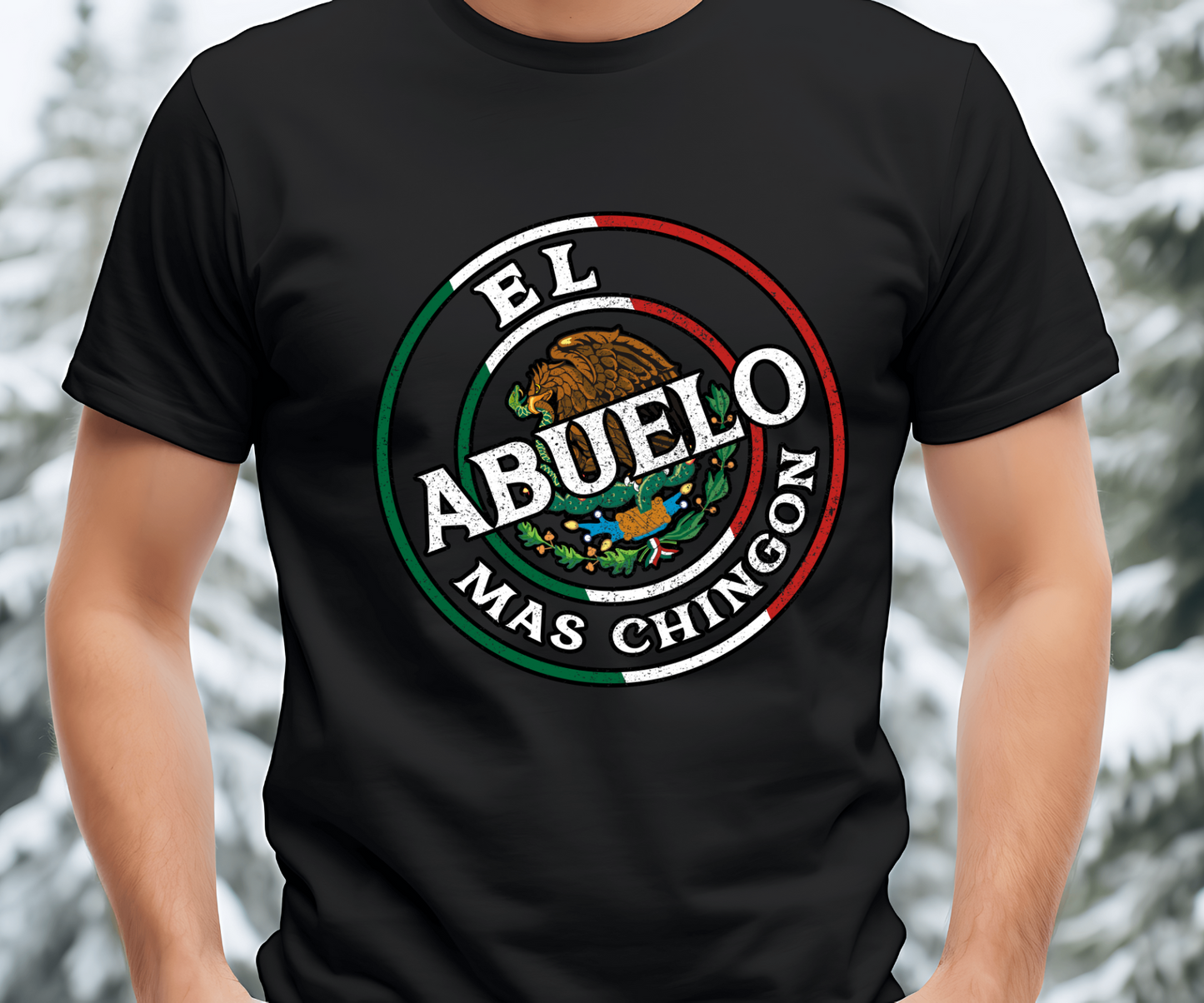 El Abuelo Chingon Clear Film Screen Print
