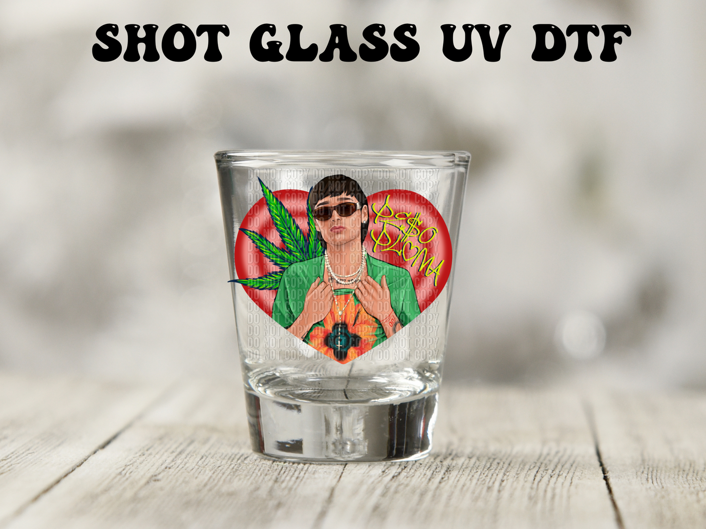 Peso Pluma green UV DTF Decal