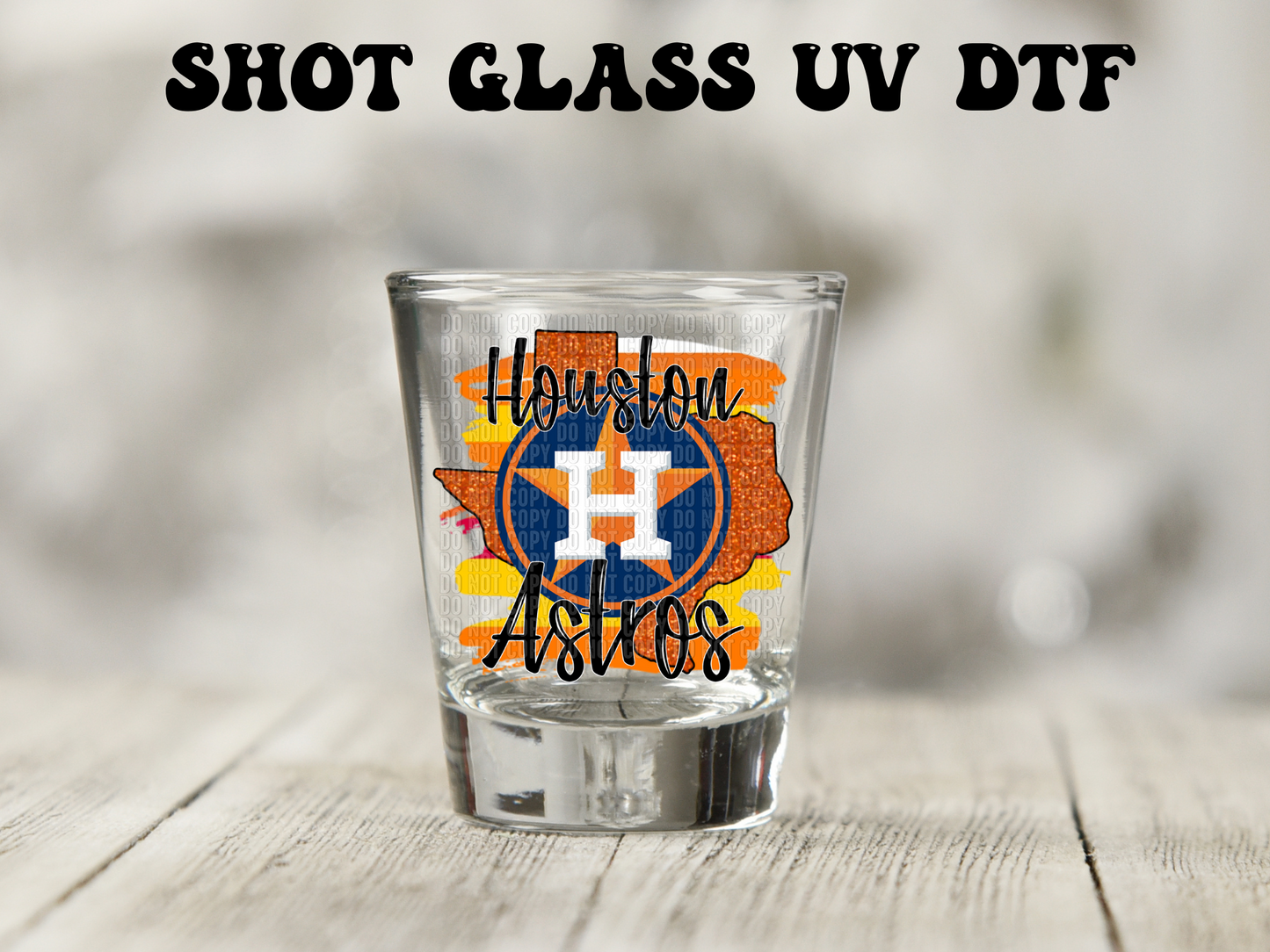 Houston A UV DTF Decal