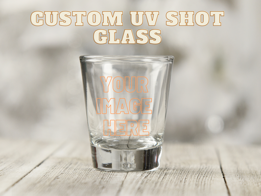Custom 2 inch UV DTF decal(shot glass)