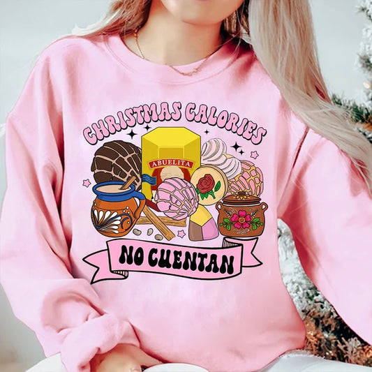 Las Calorias Navideñas No cuentan pink#2 HTV