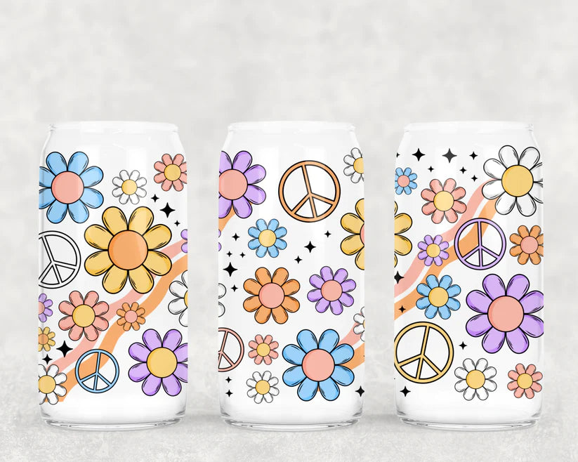 Retro Floral UV DTF Wrap