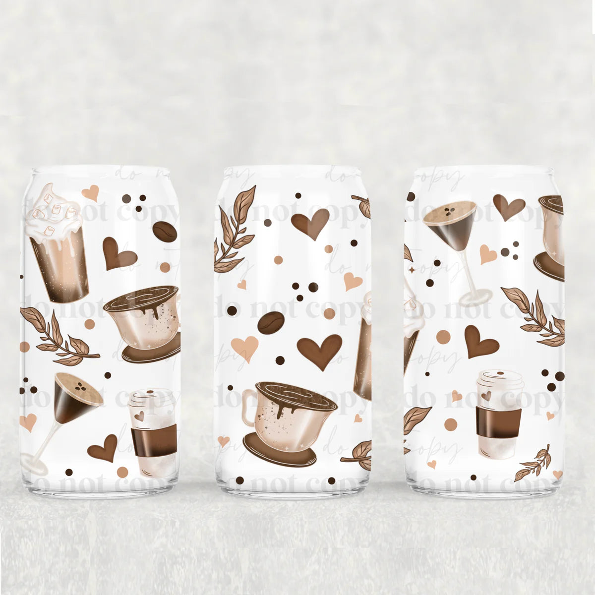 Coffee love UV DTF