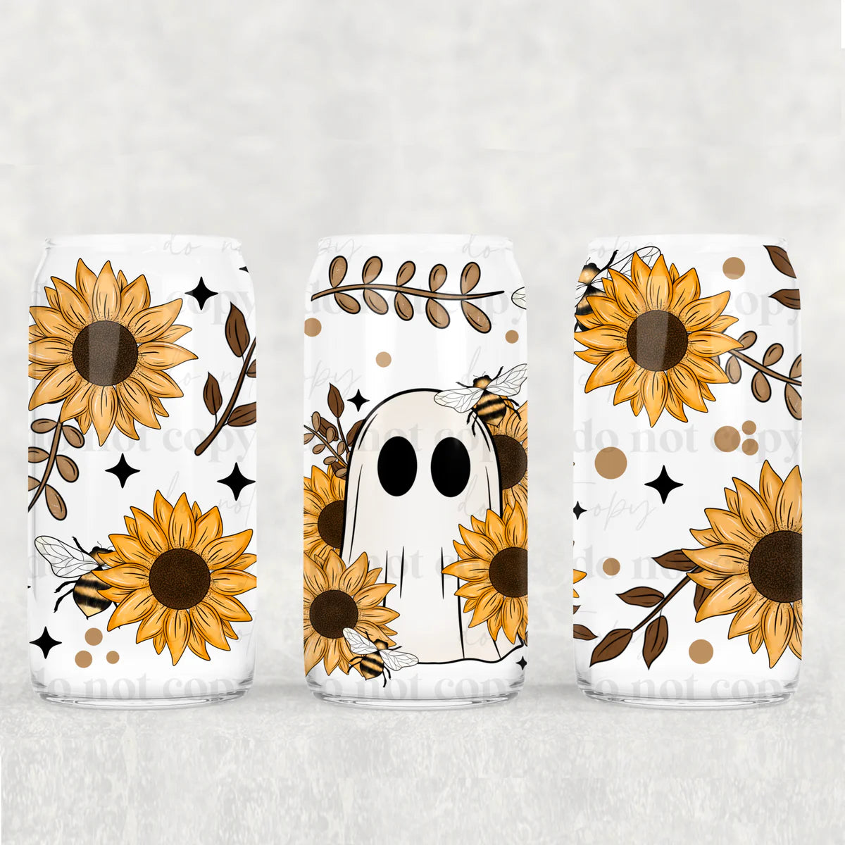 Sunflower ghost UV DTF