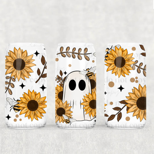 Sunflower ghost UV DTF