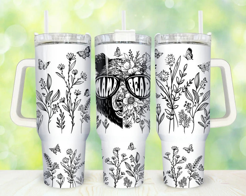 Mama bear UV DTF 40oz