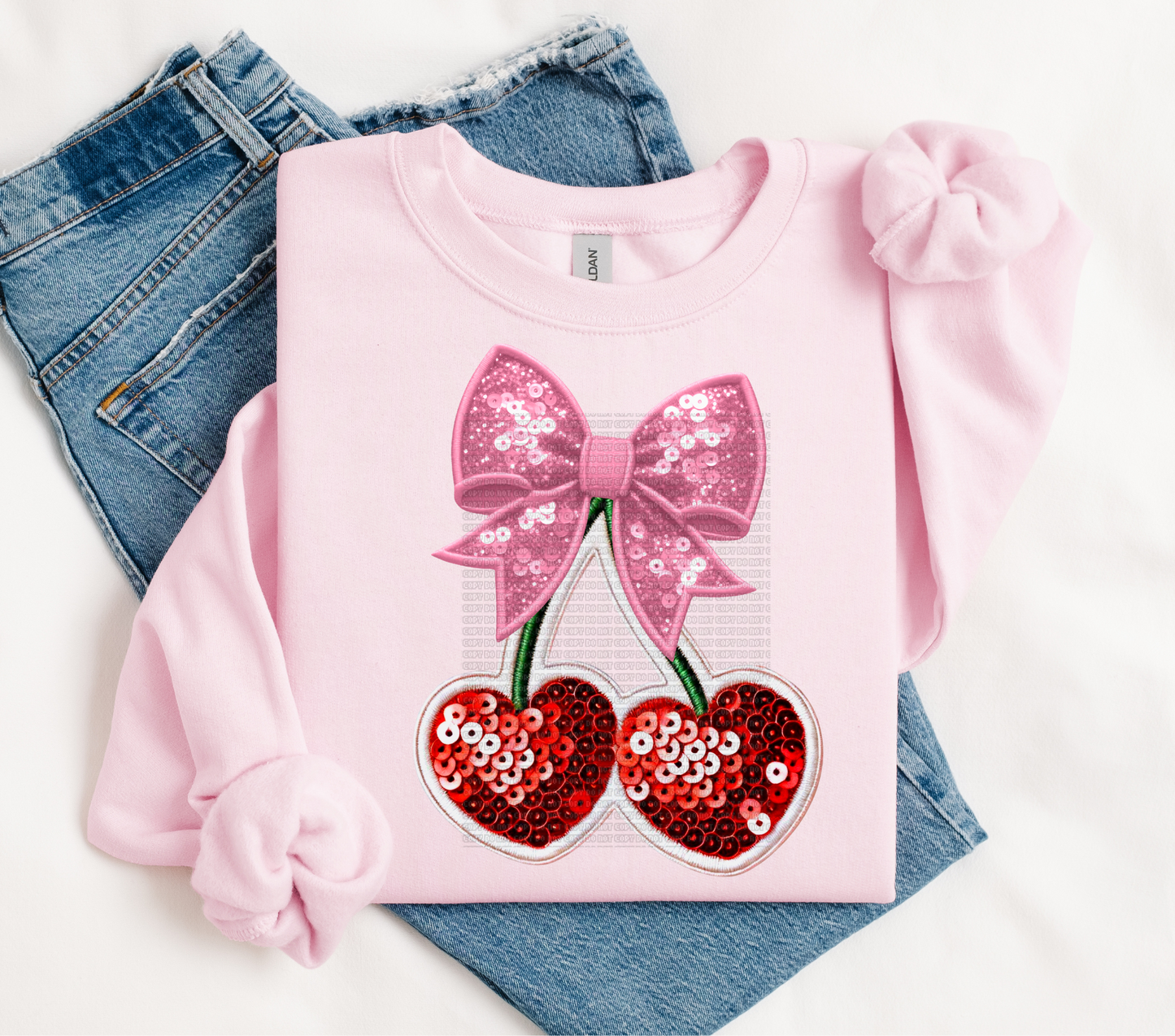 Coquette faux Cherry - DTF transfer