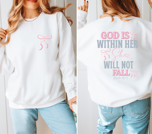 God Is Within Her DTF transfer
