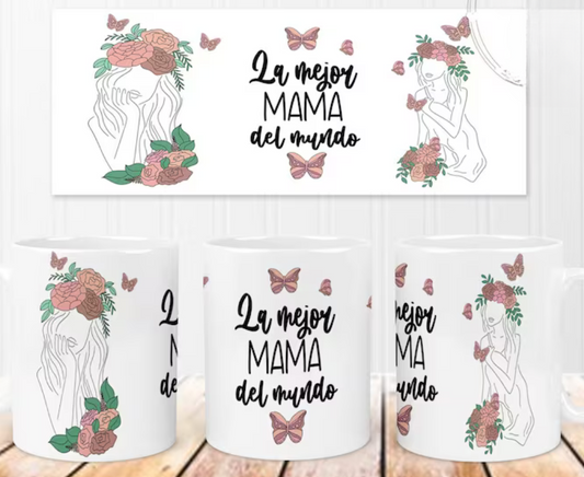 La Mejor Mama del mundo Mug wrap