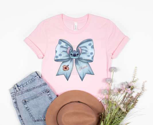 Ohana Bow DTF transfer