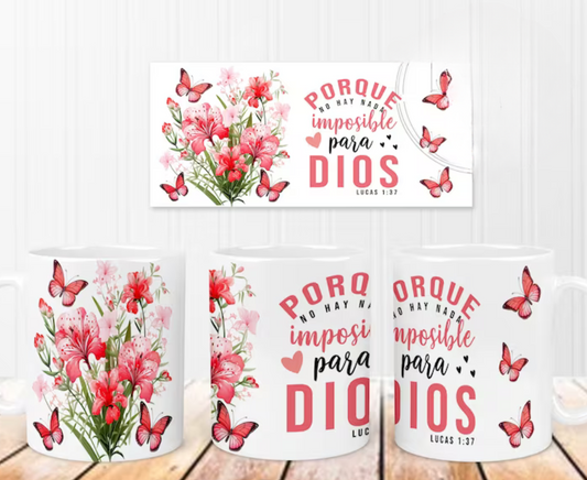Nada imposible para Dios Mug wrap