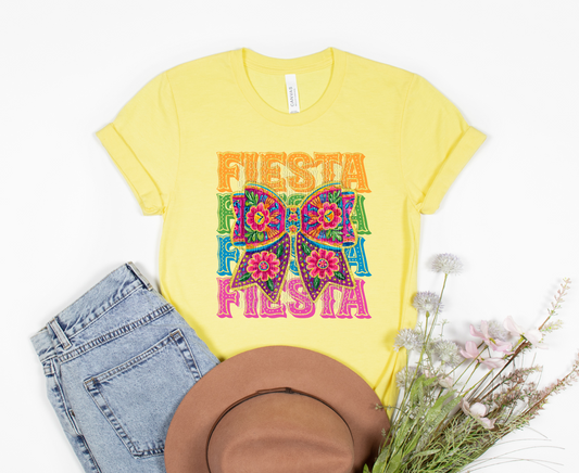Fiesta w coquette bow DTF transfer