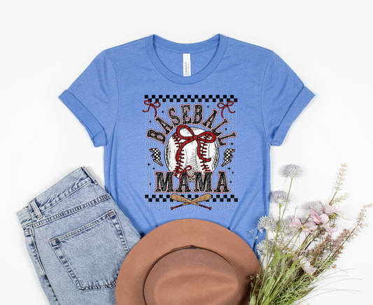Baseball Mama w bats DTF transfer