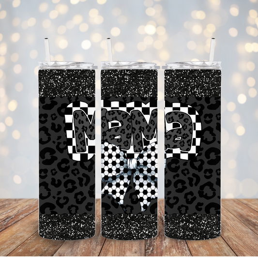 Soccer Mama coquette bow Tumbler Transfer