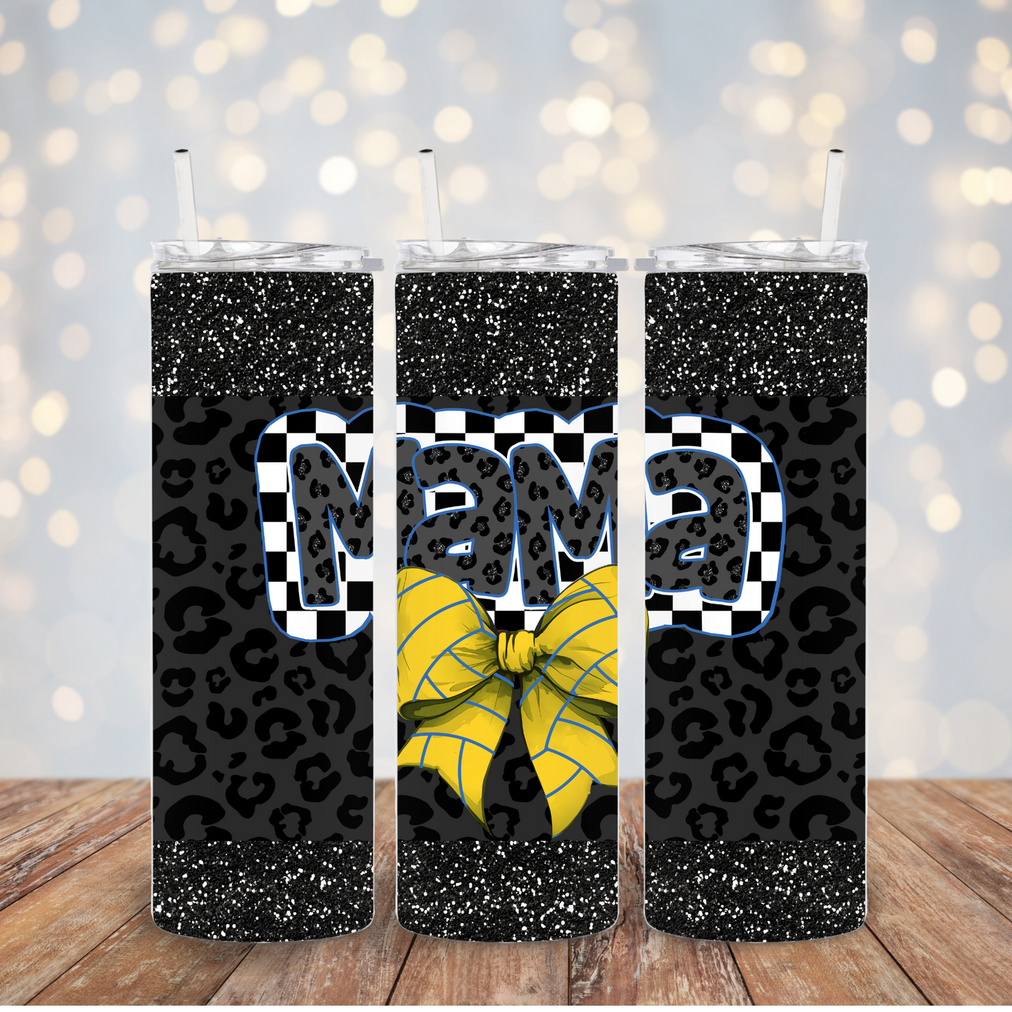 Volleyball Mama coquette bow Tumbler Transfer