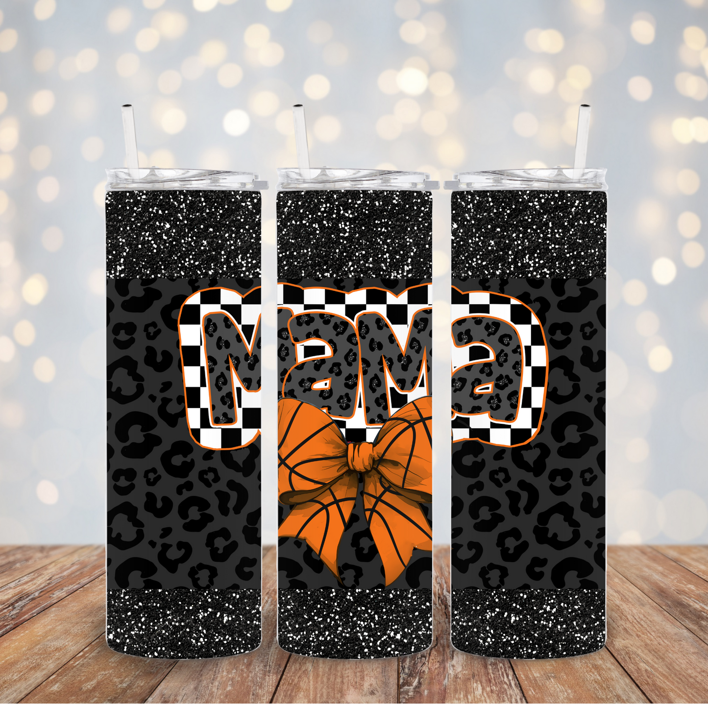 Basketball Mama coquette bow Tumbler Transfer