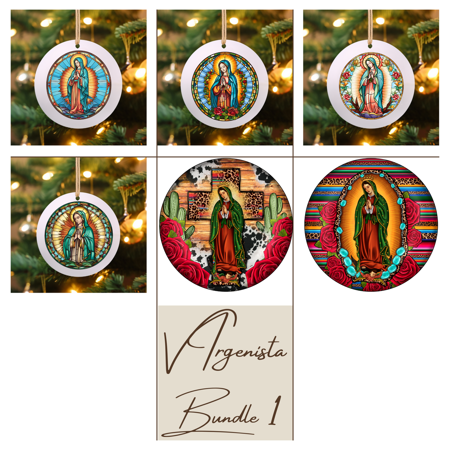 Virgensita Bundle 1 UV DTF Ornament Decal