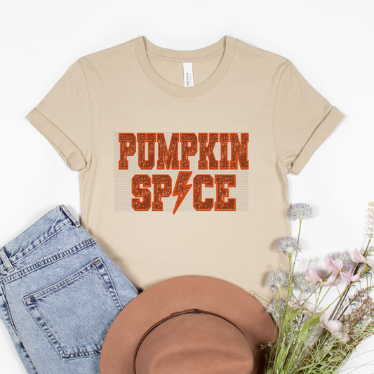 Pumpkin Spice faux sequin HTV