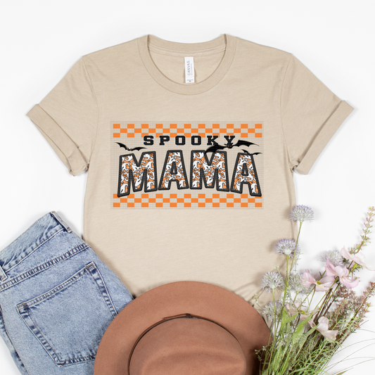 Spooky Mama faux embroidery HTV