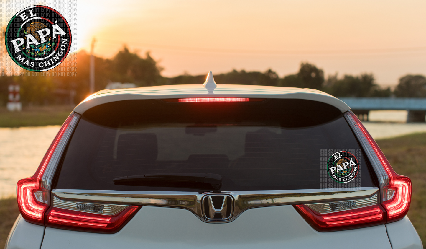 El Papa mas chingon Car Decal