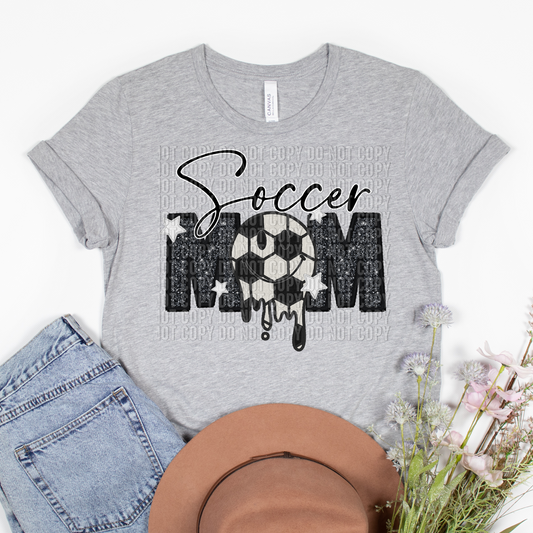 Soccer mom Smilie drip HTV