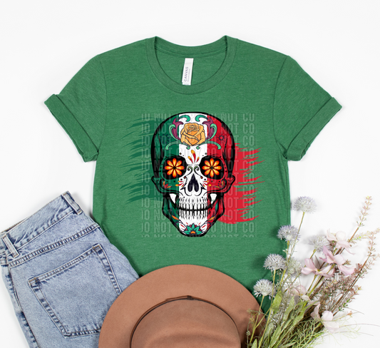 Mexican Sugar Skull Screen Print