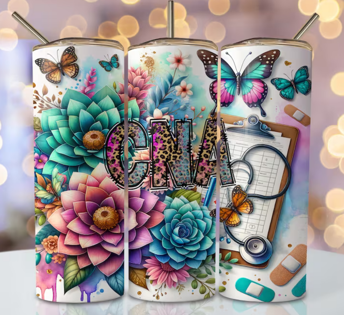 CNA floral Sublimation Transfer