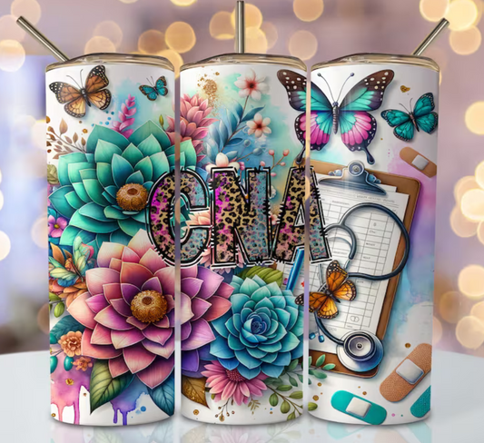 CNA floral Sublimation Transfer