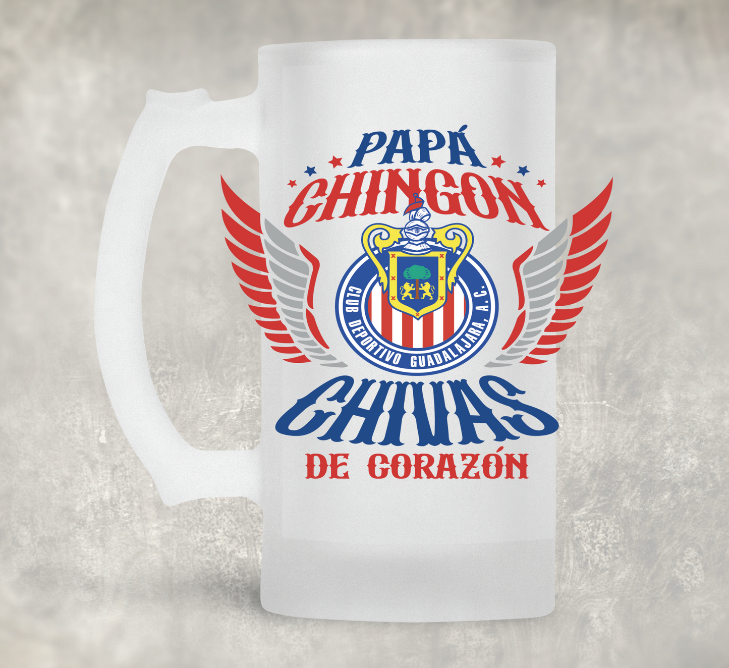 Papa Mas Chingon Soccer edition  uv dtf  Transfer