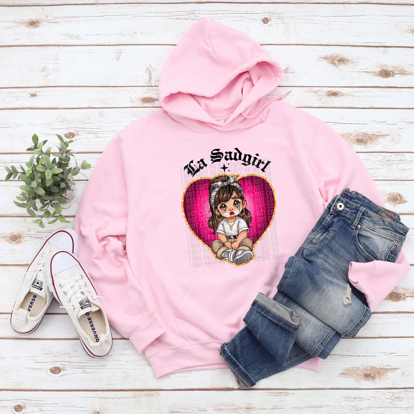 La Sad Girl pink HTV