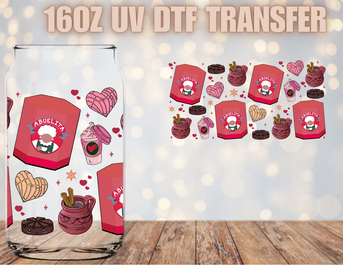 VDay Chocolate Abuelita UV DTF Wrap