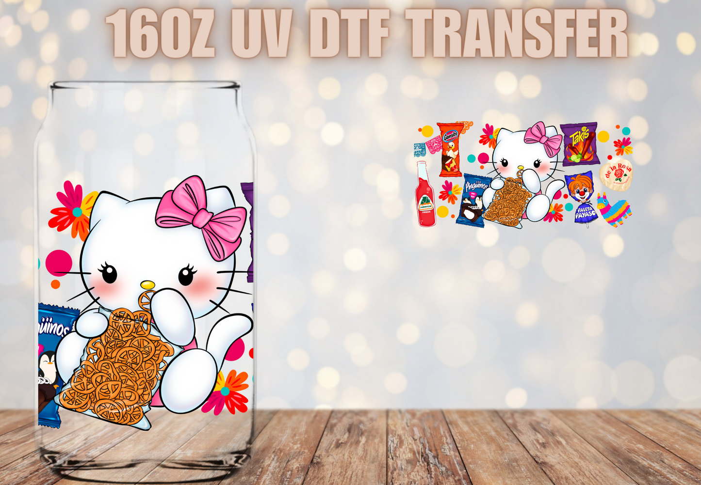 Snacks Gatita UV DTF Wrap