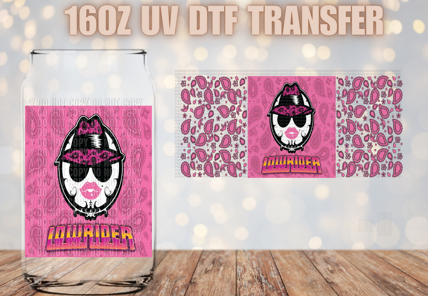 Lowrider Girl UV DTF