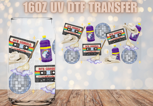 90's cumbias weekends UV DTF