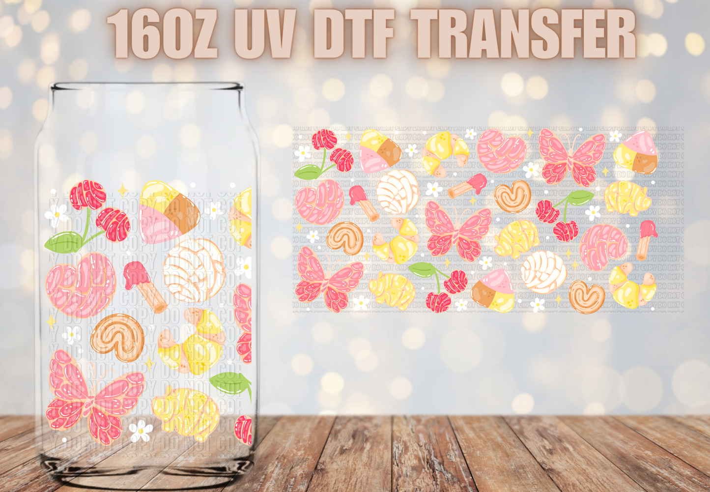 coquette pan dulce UV DTF